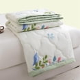 thumbnail image 7 of AuroraX Cooling Summer Quilt Soft Washable Quilt Skin Friendly Lightweight Full/Queen Size Machine Washable Printed Quilt for AC, 7 of 7
