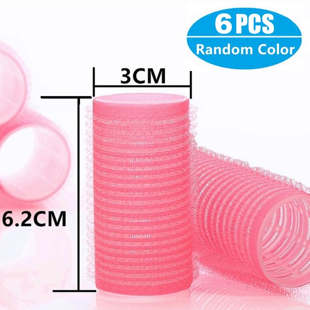 Rodillos de pelo con gancho de autoagarre, rizadores de pelo sin calor, herramientas de peinado de peluquería, tamaño Jumbo, pegajoso