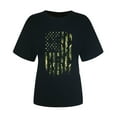 thumbnail image 5 of Women Independence Day Crewneck Short Sleeve Tshirt USA Patriotic Graphic Tops Summer Lightweight Beach Shirt Daily Outdoor Sporting Tees, 5 of 8
