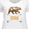 thumbnail image 4 of Inktastic Utah Vacation Bear Silhouette Women's Plus Size T-Shirt, 4 of 5