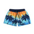 thumbnail image 1 of Children‘s Casual Beach Shorts Summer Boys Fashion Printing Drawstring Waist Swim Trunks, 1 of 7