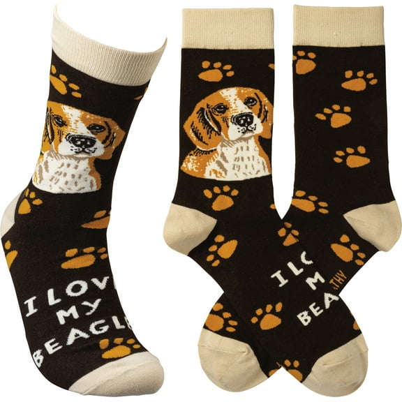 Primitives Socks - I Love My Beagle