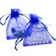 thumbnail image 4 of Bolsas de regalo de organza Boshen, 100 unidades, 8 x 10 cm, color azul real, 4 of 8