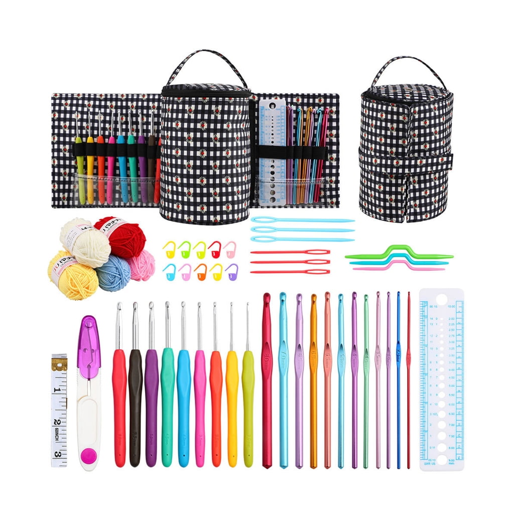 Crochet Hooks Knitting Set Practical Crochet Hooks Set Ergonomic Handle Crochet Tools for Arthritic-Hand