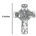 thumbnail image 2 of Pewter Catholic Saint St David Pray for Us Wall Cross, 5 Inch, 2 of 6