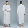 thumbnail image 1 of Camisón de franela de otoño e invierno para mujer, camisón de cuadros de piña alargado y grueso, bata de baño para pareja, pijamas para hombre, ropa de casa, 1 of 6