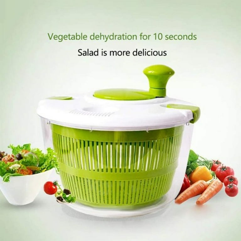 5 Liter ] Vegetable Salad Spin Dryer & Washer Spinner Dehydrator