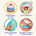 thumbnail image 5 of Battat Squishy Stack Donuts Stacking Foam Indoor Toy Donut 4 Piece Set for Ages 12 Months +, 5 of 12