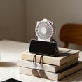 thumbnail image 5 of Portable Robot Fan Man, Desk Fan Rechargeable with Suckers, Small Fan for Office, Home, and the Outdoors,Rechargeable , Flexible Bendable 4 Legs Structure,14.57*1.54in., 5 of 6