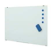 Winado Glass Whiteboard for Wall, 35.43" x 23.62" Frameless Magnetic Dry Erase Board