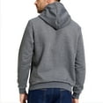 thumbnail image 2 of Tyhengta Men's Hoodies Pullover Plaid Jacquard Hoodie Long Sleeve Casual Drawstring Sweatshirts with Pocket Gray XL, 2 of 9
