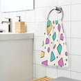 thumbnail image 3 of Yayeee 100% Cotton Hand Towels for Bathroom 16" x 28" Soft Absorbent Kitchen Towel, Beige Retro Pattern, 3 of 7