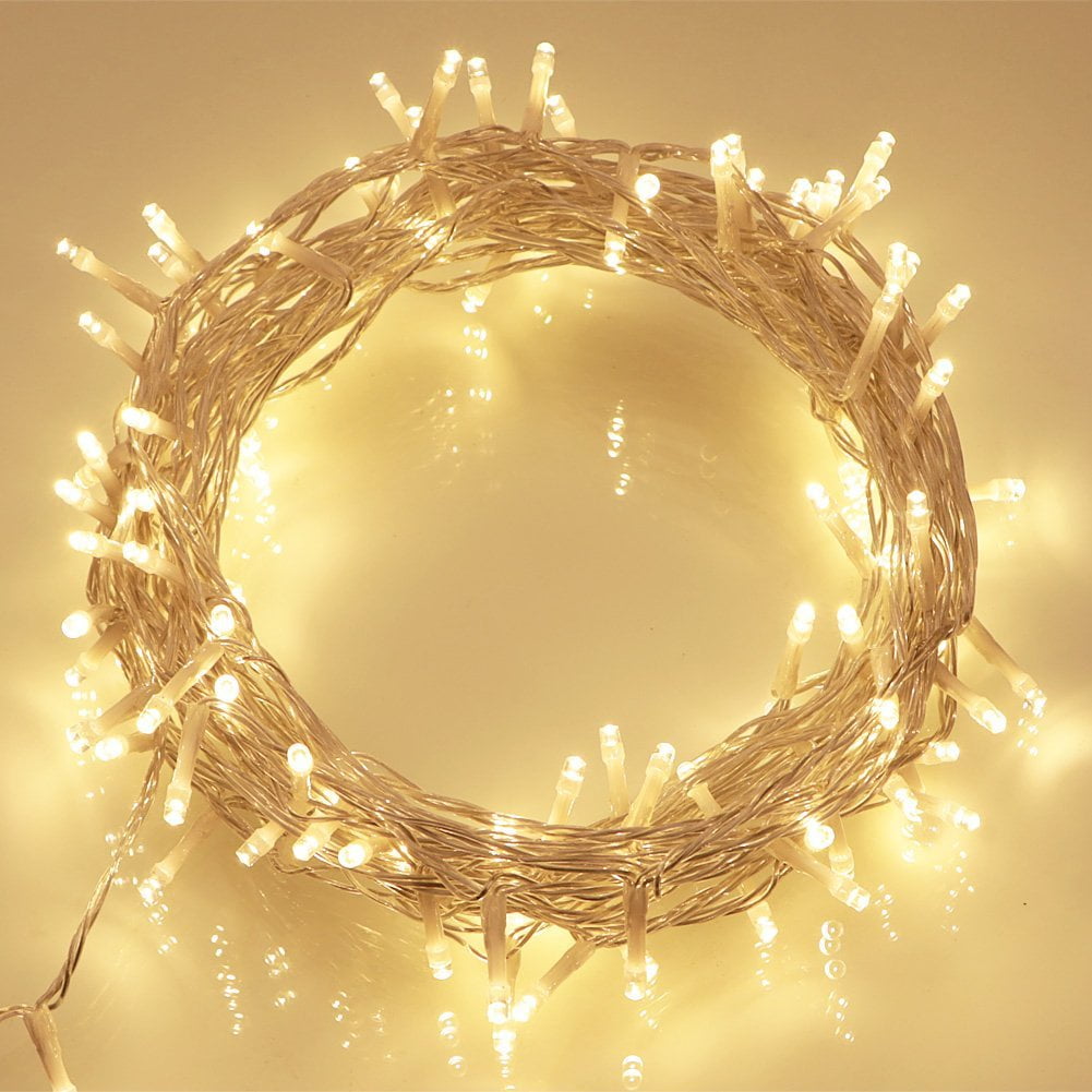 UK 100-500 LED Christmas Fairy Lights 10-50M Bedroom Outdoor Tree String Lights 
