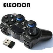 USB Wireless Gaming Controller Gamepad, Wireless Controller PC Game Controller for PC,for PC/Laptop Computer(Windows XP/7/8/10) & PS3 & Android & Steam (Black)