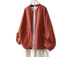 thumbnail image 2 of Women's Casual Jacket with Large Pockets, Lightweight Polyester Material, Short Sleeve Round Neck, Versatile for Outdoor and Daily Wear, Spring and Summer Seasons, 2 of 8