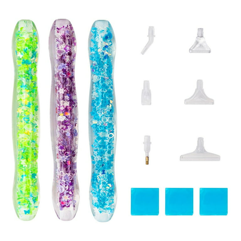  Glow in the Dark Diamond Painting Pen for Diamond Painting  Tools and Accessories, Rhinestone Picker Tool Diamond Pen for Quick Stick  Pen Diamond Painting Accessories Pens Diamond Art Pens,Yellow Green 