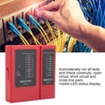 thumbnail image 3 of Herramienta De Prueba De Cables UTP, Probador De Cables De Red RJ45 De Continuidad Portátil De Buen Funcionamiento, Fácil De Leer Para Uso Industrial, 3 of 7