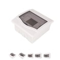 thumbnail image 1 of stanreset 3-6 Ways Conceal Mounted Transparent Cover Electrical Distribution Box Circuit Breaker Lighting Box 1 180x167x90mm, 1 of 6