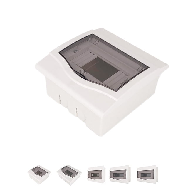 stanreset 3-6 Ways Conceal Mounted Transparent Cover Electrical Distribution Box Circuit Breaker Lighting Box 1 180x167x90mm