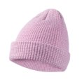 thumbnail image 1 of Winter Woolen Melon Hat Reflective Silk Knitted Hat Solid Color Fashion Thick Velvet Warm Ear Protection Toe Cap Hat, 1 of 5