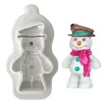thumbnail image 4 of Bobasndm Easy Demoulding Silicone Fondant Mold Food Grade Non-stick Baking Tool 3D Santa Claus Snowman Chocolate Mold for Home, 4 of 6