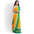 thumbnail image 3 of Woven Design Border Zari Silk Cotton Banarasi Saree - 25311342, 3 of 8