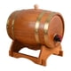 thumbnail image 1 of Dispensador de bebidas en barril de whisky, equipo de almacenamiento de cerveza de madera con soporte, contenedor de cubo de barril de whisky para, 1 of 9