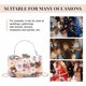 thumbnail image 5 of Bolsos de noche con diseño floral para mujer, carteras de mano con diamantes de imitación de colores, bolso de mano con cadena para boda, bolso de hombro con flores, 5 of 5