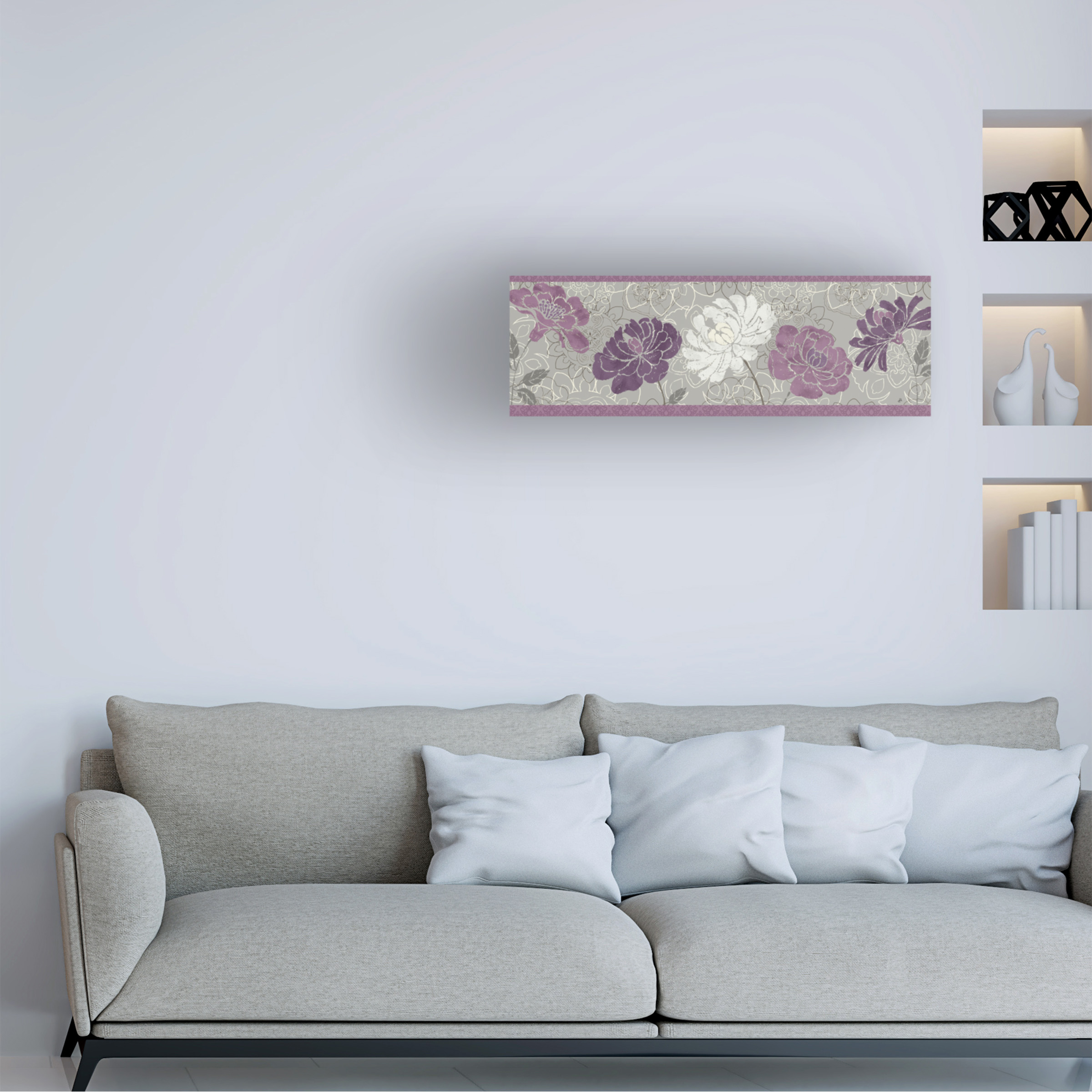 Daphne Brissonnet 'Morning Tones Purple III' Canvas Art