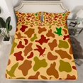 thumbnail image 2 of Homewish Abstarct Camo Camouflage Queen Sheet Sets,Country Mallard Flat Sheet,Green Brown Red Queen Fitted Sheet For Kids,Breathable Home Decor,4-Piece, 2 of 7