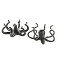 thumbnail image 6 of 9"W, 4"H Black Aluminum Metal Octopus Sculpture with Splayed Arms, by DecMode (2 Count), 6 of 9
