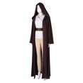 thumbnail image 5 of Disfraz de Indara para adultos, disfraz de maestro de la película Battle Space, pantalones para mujer, capa, cinturón, traje de fiesta de carnaval de Halloween, 5 of 5