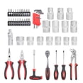 thumbnail image 3 of TOPEX Ensemble de 52 Pcs d'Outils à Main Portable pour la Maison/l'auto avec Clé à Cliquet, Pinces, Ensembles de Tournevis et Étui de Rangement, 3 of 12