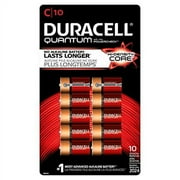 Duracell 41333665504 Quantum C Alkaline Batteries 10ct. Pk Hi-Density Core