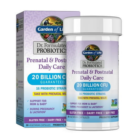 Garden of Life Dr. Formulated Prenatal Daily Probiotics, 20 Billion CFU, 30 Ct