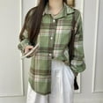 thumbnail image 5 of Chaquetas y abrigos casuales de manga larga sin capucha para mujer, moda de color sólido, informal, deportivo, de manga larga, sin capucha, con botones, blusa de poliéster para mujer, 5 of 5