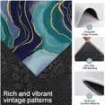 thumbnail image 3 of Blue Green Gold Marble Pattern Kitchen Rugs Sets Of 3,Kitchen Runner Rugs Non Skid Washable,Decorative Kitchen Floor Mats for Kitchen,Sink,Laundry,17"x30"+ 17"x47" + 17"x59", 3 of 6