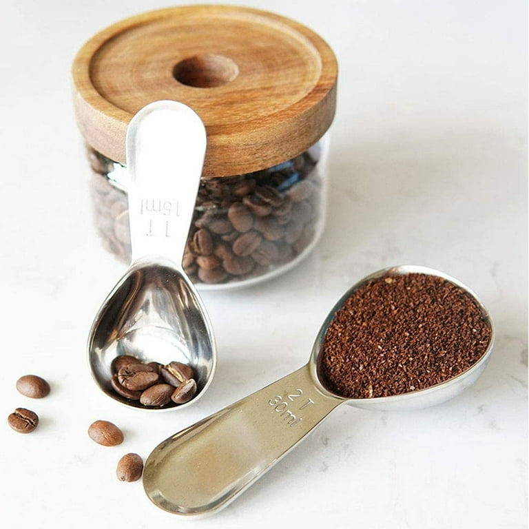 Tohuu 2pcs/set Adjustable Measuring Spoons Magnetic Measuring Spoons Large  Tablespoon & Small Teaspoon For Kitchen Coffee Powder Cooking Dry Liquid  Sugar Tea benefit 