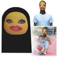 thumbnail image 2 of Funny Funny Expression Pack Funny Human Face Pattern Tricky Headgear Cycling Sunscreen Funny Toy A1, 2 of 7