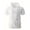 White, variant on Kcolen Mens Big And Tall T Shirts 3Xlt Men's Summer Fashion Plaid Lapel Top Zipper Cardigan T-Shirt Casual Sleeveless Tee