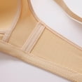 thumbnail image 4 of Bigersell 2 Pack Bras for Women Plus Size Full-Coverage Wireless Bras Ladies Push up Bras No Underwire Female Full Figure Padded Bra Style-D44, Comfortable Soft Wire-Free Bras S-1-Beige 46B, 4 of 8