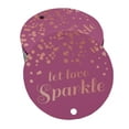 thumbnail image 1 of Inkdotpot Pack Of 50 Let Love Sparkle Wedding Favor Paper Tags Craft Real Rose Gold Foil Hang Tags, 1 of 6