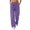 Purple, variant on Maean Womens Wide Leg Pants Chiffon Palazzo Dressy Casual Trousers High Waist Flowy Beach Pant