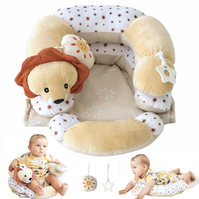 Almohadas Aila+Aiden 2 en 1 para tapete y soporte para sentarse Tummy Time