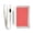 Plain Red, variant on Nylon Trifold Card Wallet with ID Window Zipper Pocket for Men Women Teen Light Red