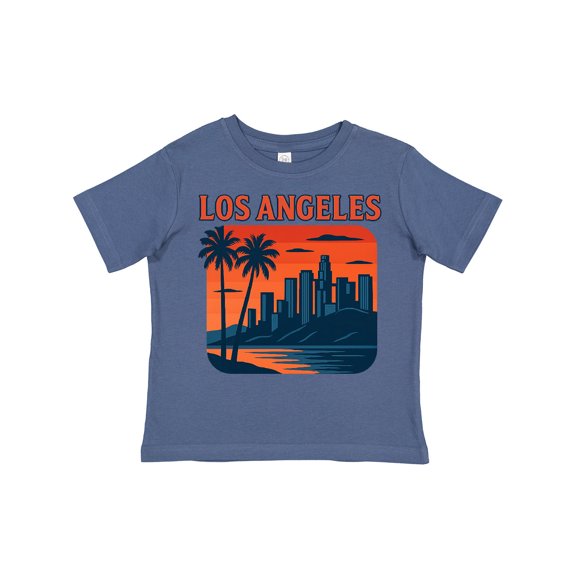 Inktastic Los Angeles Palm Trees Sunset Boys or Girls Toddler T-Shirt