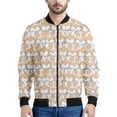 thumbnail image 4 of Chaquetas con cremallera y estampado 3D de Corgi de dibujos animados para hombres y niños, sudadera con estampado de mascotas y perros, chaqueta bomber informal de calle, abrigo de manga larga, 4 of 5
