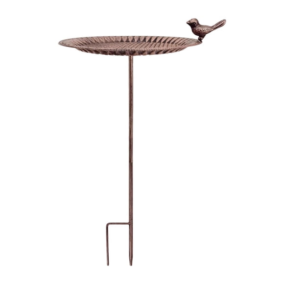 Comedero con estaca multiusos, regalo novedoso para amantes de las aves, suministros de jardín, baño para pájaros al libre para patio exterior.