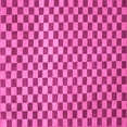 thumbnail image 1 of Ahgly Company Indoor Square Checkered Pink Modern Area Rugs, 7' Square, 1 of 4