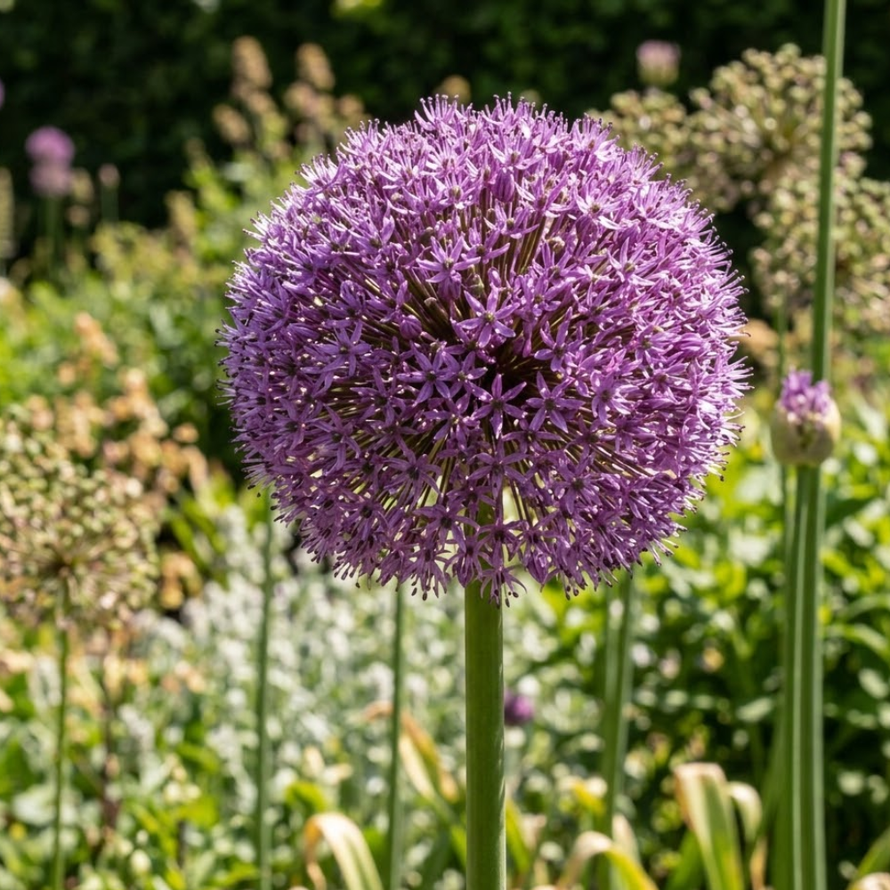 Pack of 250 Giant Allium Seeds for Planting, Ornamental Onions, Purple Allium Flowers